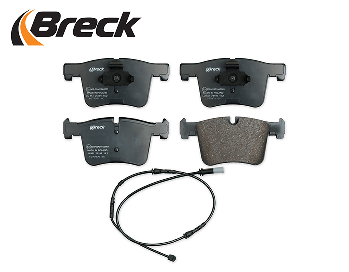 Breck 25199 00 551 10 — Zestaw klocków hamulcowych, hamulce tarczowe